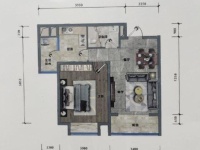 3室2廳1陽(yáng)臺(tái) 鼓樓路250號(hào)戶型圖