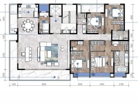 4室2廳2陽臺(tái) 華夏四季三期戶型圖