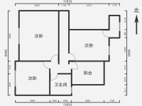 4室2廳1陽臺 滇池衛(wèi)城藍(lán)灣戶型圖