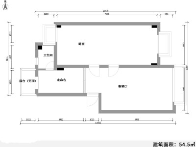 3室2廳1陽臺 板機(jī)廠宿舍戶型圖