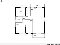 3室2廳1陽臺 銀海城市花園戶型圖