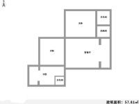 3室2廳1陽臺 水利廳宿舍(螺峰街11號)戶型圖