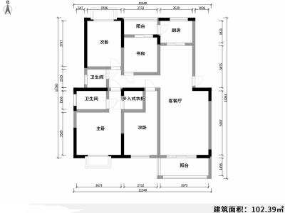 4室2厅 紫东尚苑户型图