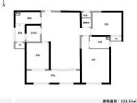 4室2廳2陽臺 濱江俊園一期戶型圖