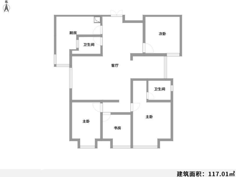 3室2厅2阳台 金江小区云苑户型图