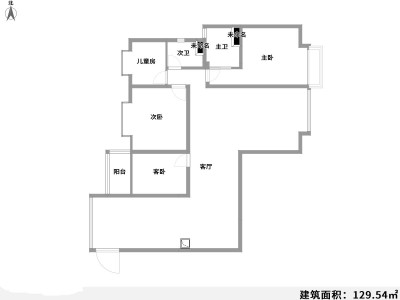 4室2厅 金江小区云苑户型图