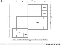 3室2廳1陽臺 水利廳宿舍(螺峰街11號)戶型圖