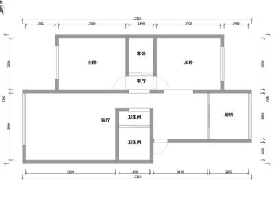 3室2厅 土堆小区户型图