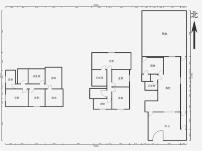 5室2廳3陽臺 萬興花園別墅戶型圖
