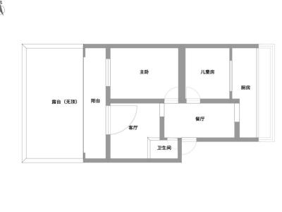 3室2厅1阳台 白龙苑户型图