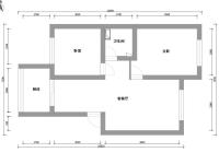 2室2廳1陽臺 白龍苑戶型圖