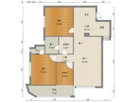 3室2廳1陽(yáng)臺(tái) 財(cái)政廳宿舍（華山東路后門(mén)1號(hào)）戶(hù)型圖