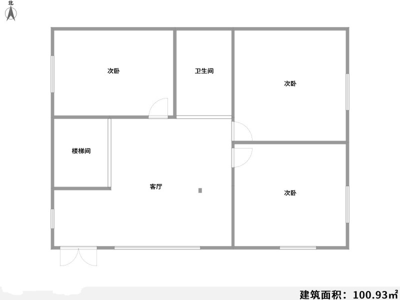 3室2厅2阳台 金实小区华春园户型图