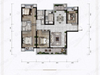 4室2廳2陽臺(tái) 融創(chuàng)春風(fēng)十里A8&amp;A13地塊戶型圖