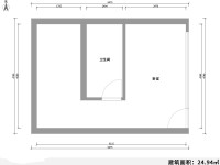1室1廳1陽臺 H公寓公寓戶型圖