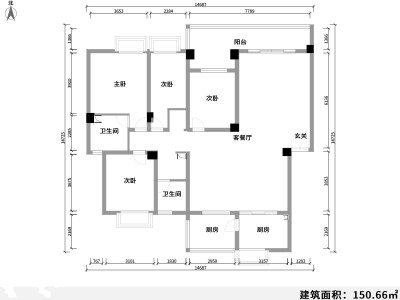 5室2廳2陽臺 奧宸橙郡一期戶型圖
