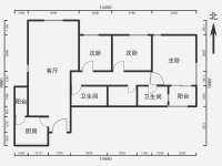 3室2廳 天宇瀾山戶型圖