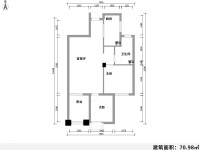 2室2廳2陽臺 奧宸橙郡一期戶型圖