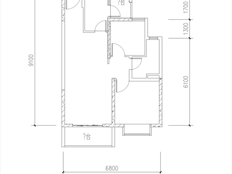 2室2厅1阳台 滇和家园户型图