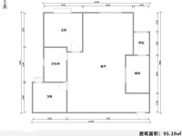 2室2廳1陽臺 金江小區(qū)曦苑戶型圖