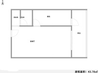 1室1廳1陽(yáng)臺(tái) 潤(rùn)城八區(qū)戶(hù)型圖