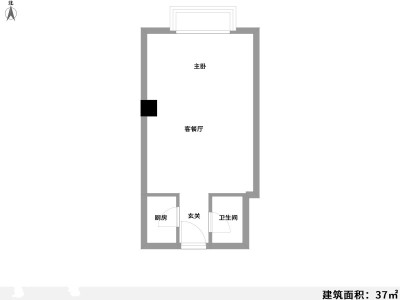 3室1厅 金帝富士商住楼户型图