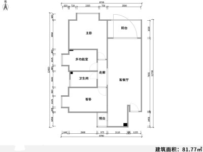 3室2厅1阳台 鑫金花园户型图