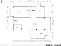 3室2廳2陽臺(tái) 鑫金花園戶型圖