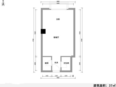 4室3廳 金帝富士商住樓戶型圖