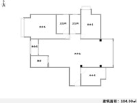 3室2廳2陽臺(tái) 鑫金花園戶型圖