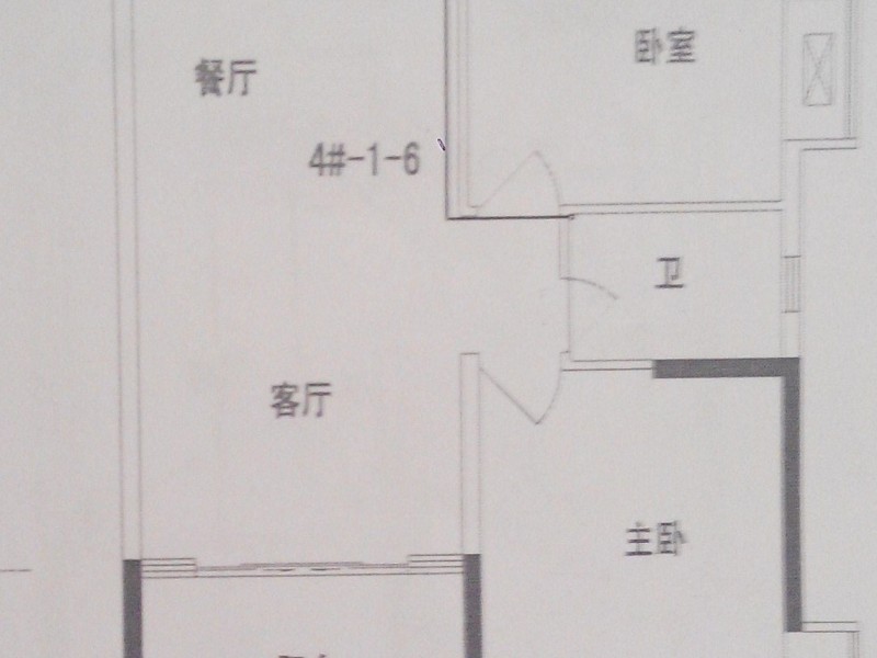1室1廳1陽臺 節(jié)孝巷16號戶型圖