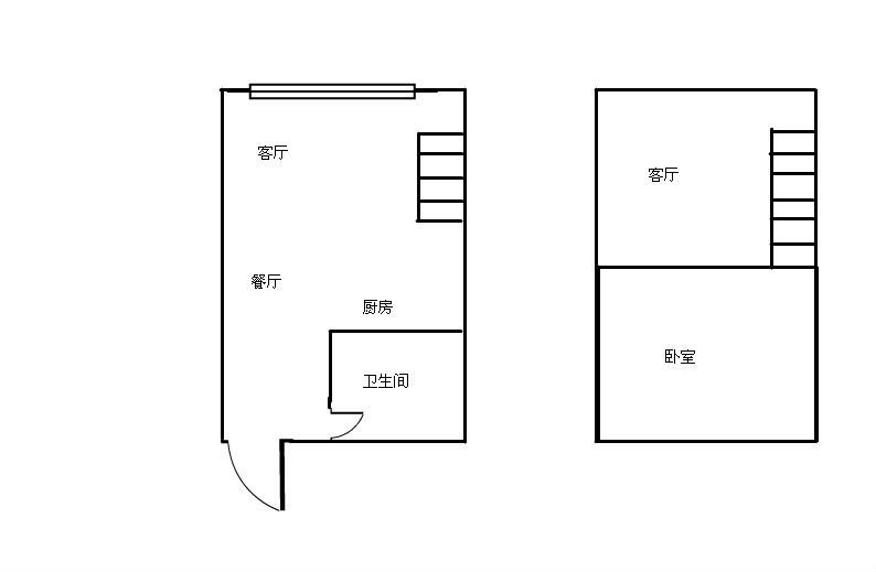 2室1厅1阳台 一米阳光户型图