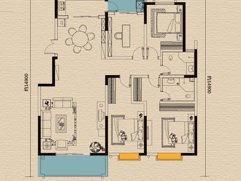 云潤天陽壹號院戶型圖