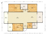 3室2廳2陽臺 銀汁園戶型圖