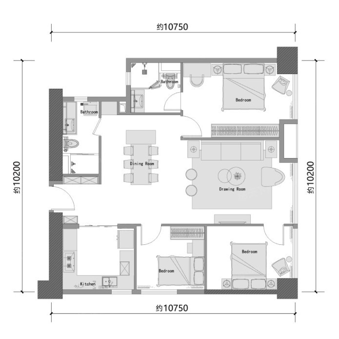 金地十一峯戶型圖