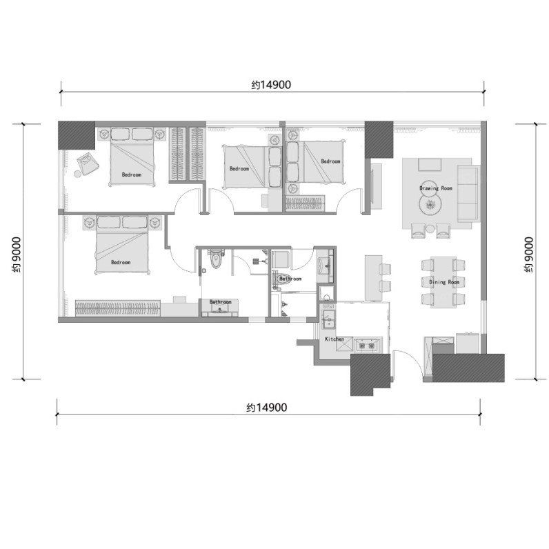 金地十一峯戶型圖