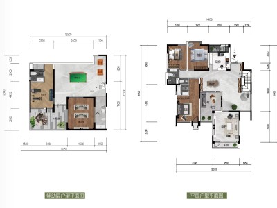 5室3厅3阳台 溪麓南郡户型图