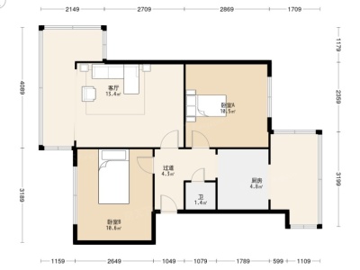 2室1廳2陽(yáng)臺(tái) 云南廣播電視學(xué)校家屬區(qū)(吳井路)