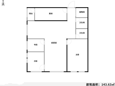 4室2廳 錦尚華庭戶型圖