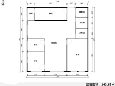 4室2廳 錦尚華庭戶型圖