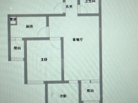 2室2廳2陽臺 俊發(fā)城玉蘭苑戶型圖