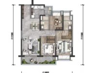 3室2廳2陽臺 書香云海翰學(xué)苑戶型圖