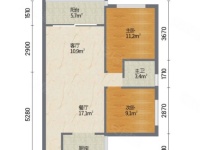 2室2廳2陽(yáng)臺(tái) 太平盛世佳園戶(hù)型圖
