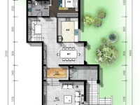 6室2廳3陽臺 溪麓南郡別墅戶型圖