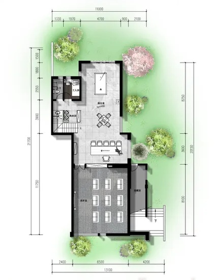 6室2廳3陽臺 溪麓南郡別墅戶型圖