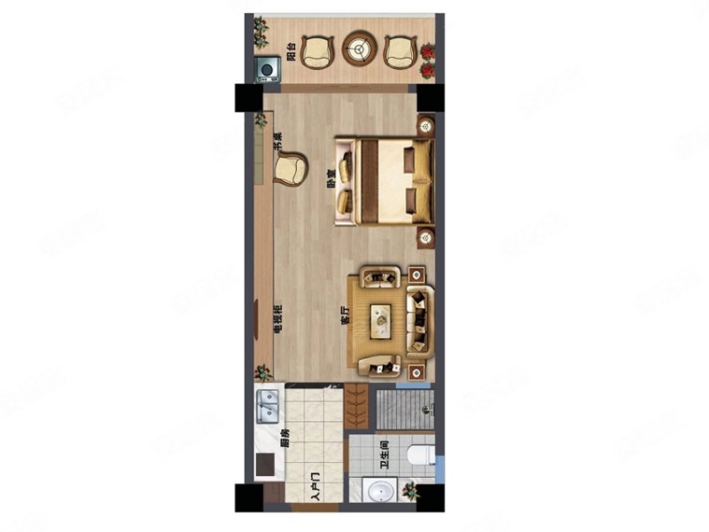 宏謙公園里戶型圖