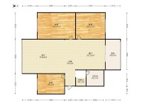 3室2廳1陽臺 巴士家園戶型圖