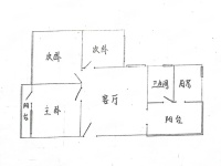 3室2廳1陽(yáng)臺(tái) 康宏小區(qū)戶型圖