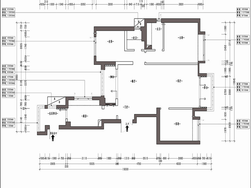 3室2廳2陽臺 東盟森林戶型圖