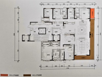 5室3厅3阳台 俊发逸天峰户型图
